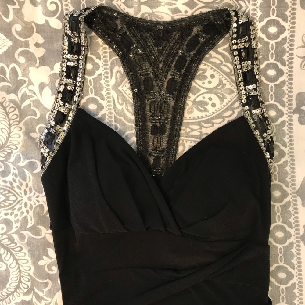 Open-Back Black Dress